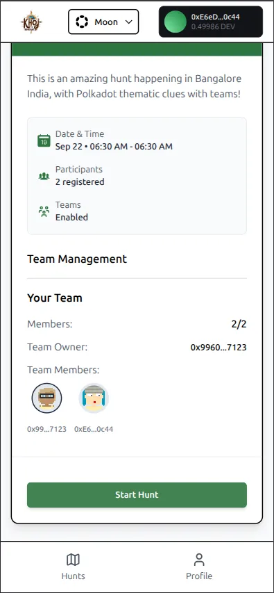 Team Details